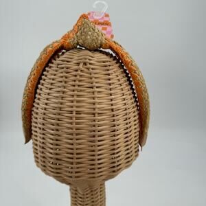 NWT Pink linen orange and tan Rafa headband